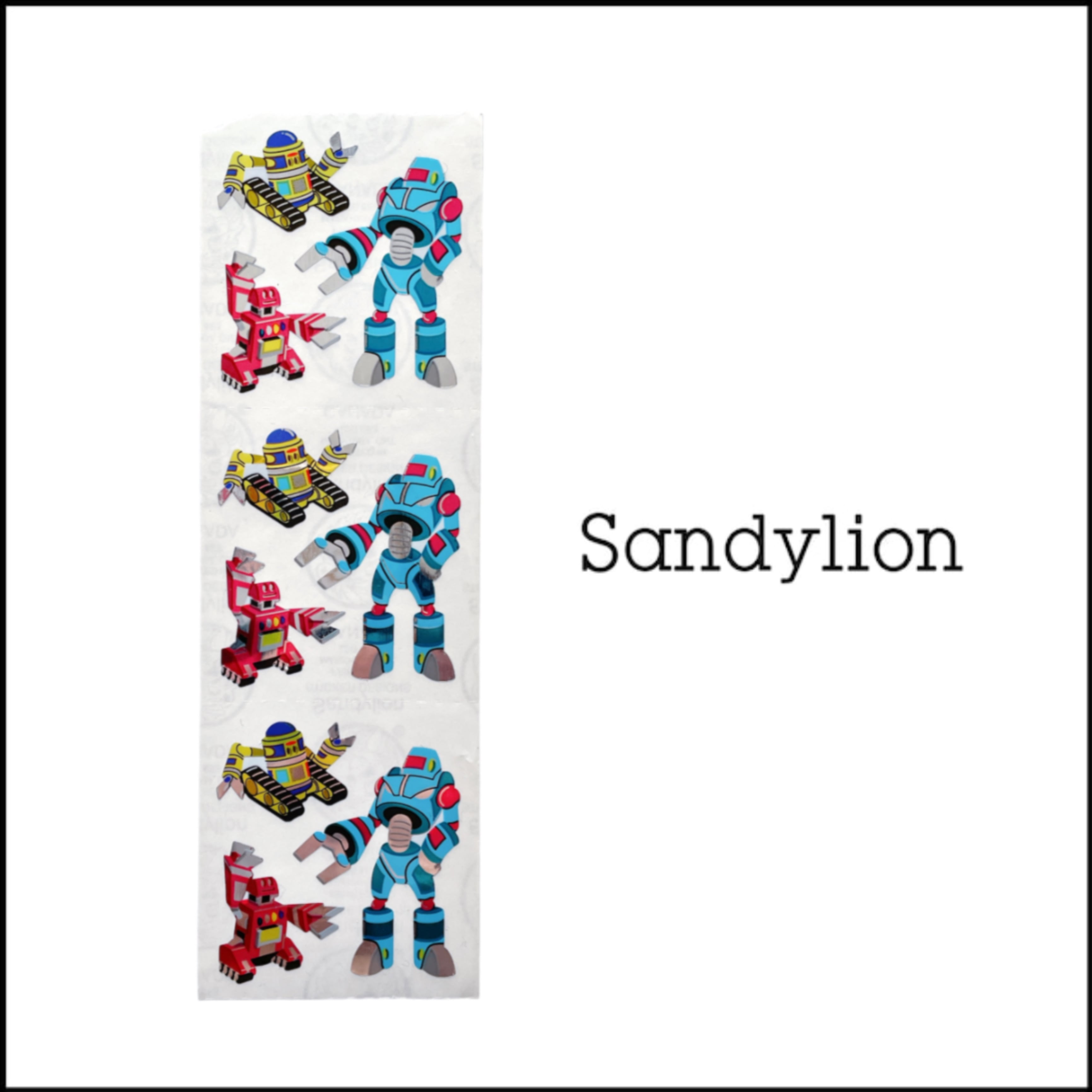 Sandylion♡ロボット/マシーン・Robot サンディライオンステッカー輸入海外シール