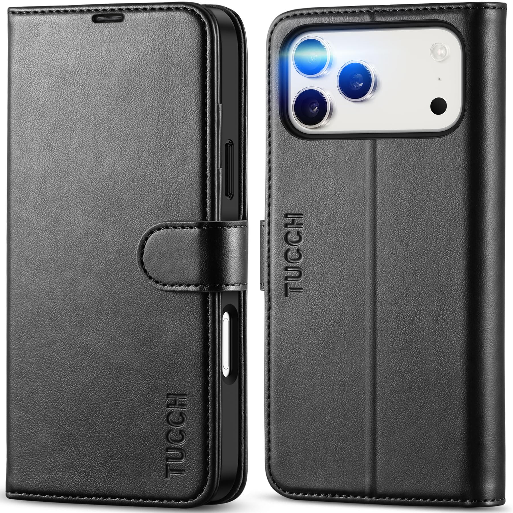 TUCCH iphone 18 Pro Max/17 Pro Max 対応 ケース 手帳型 2026年発売 6.9インチ ブラック