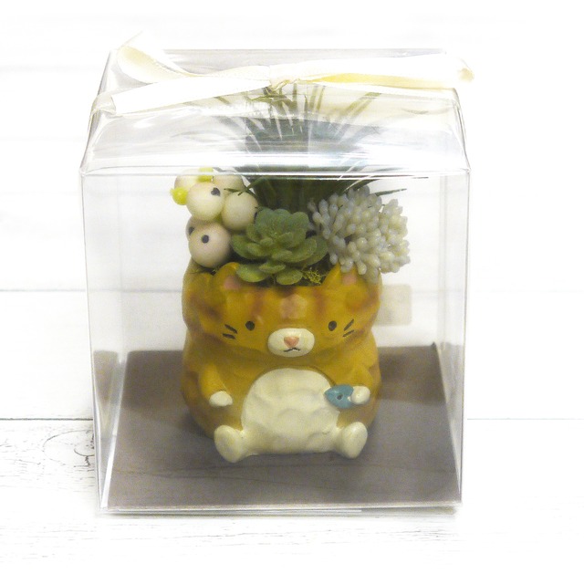 【hana日和】造花寄せ植えアニマル（ぶた）/インテリア