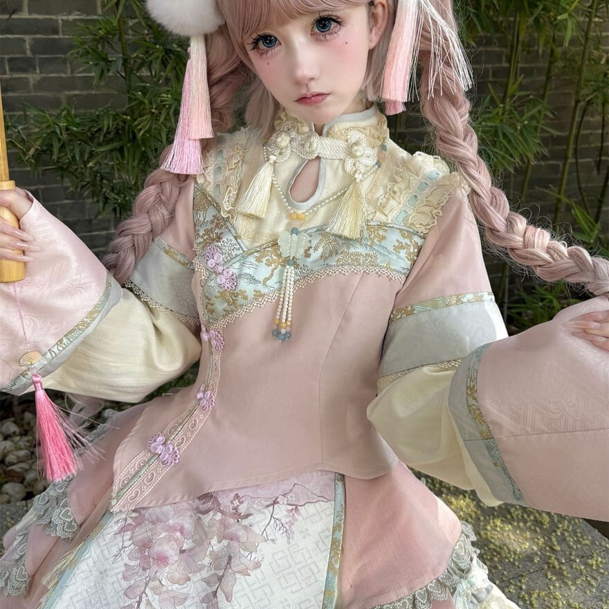 予約商品 12月下旬出荷】 中華ロリィタ ドレス ツーピース タッセル 姫