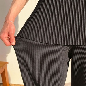 サマーリブブラックスーツパンツ（別売りでセットアップのTシャツあり）　MT0080455