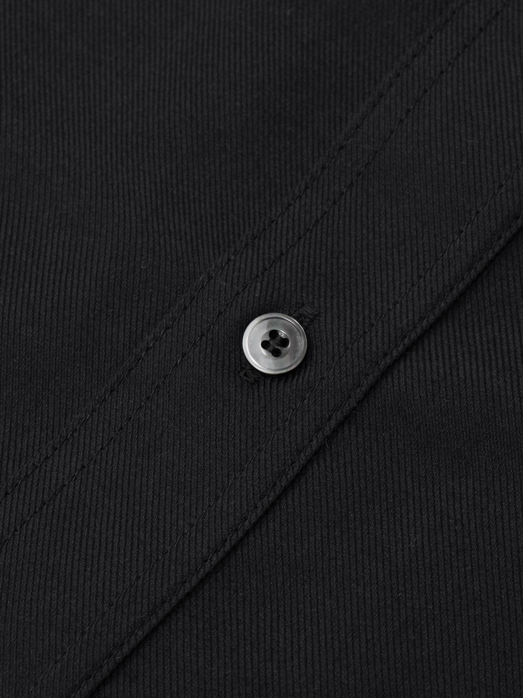 THOMAS MASON Cotton Cashmere Relax Shirt(black) | OVY