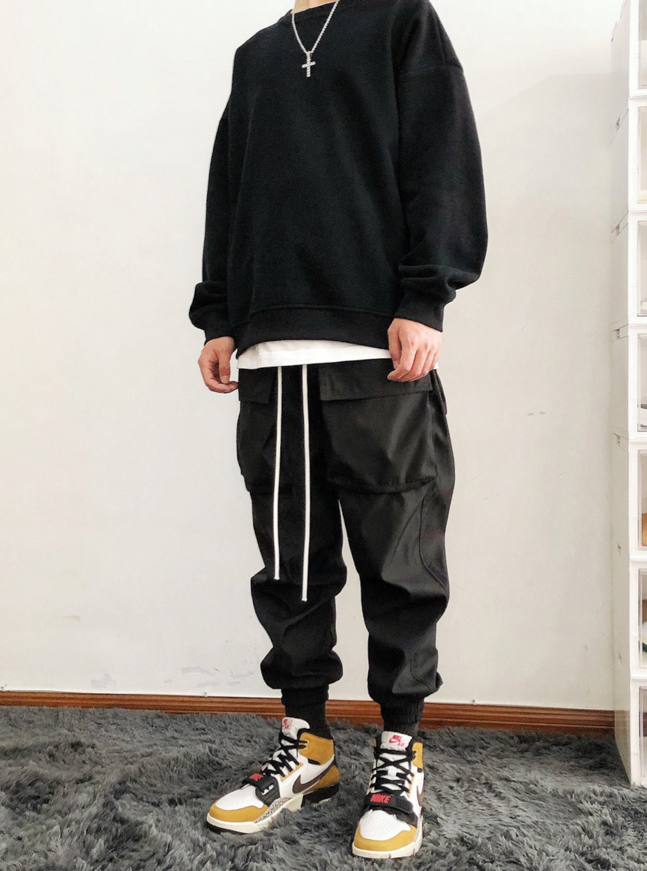 【動けるモード】ナイロンカーゴパンツ【sug004】