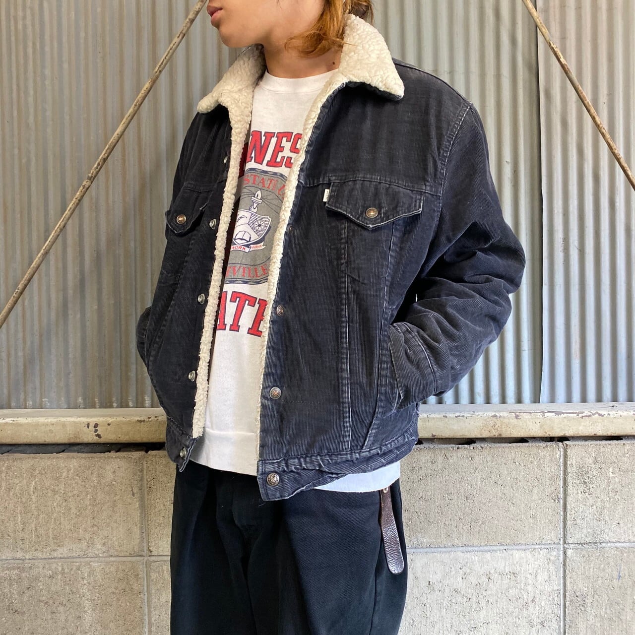 70年代 ビンテージ Levi's リーバイス 70608 1517 コーデュロイボア ...