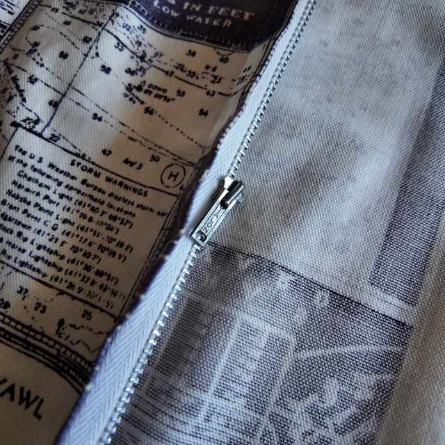 1960s NAUTICAL PATTERN ZIP UP PARKA