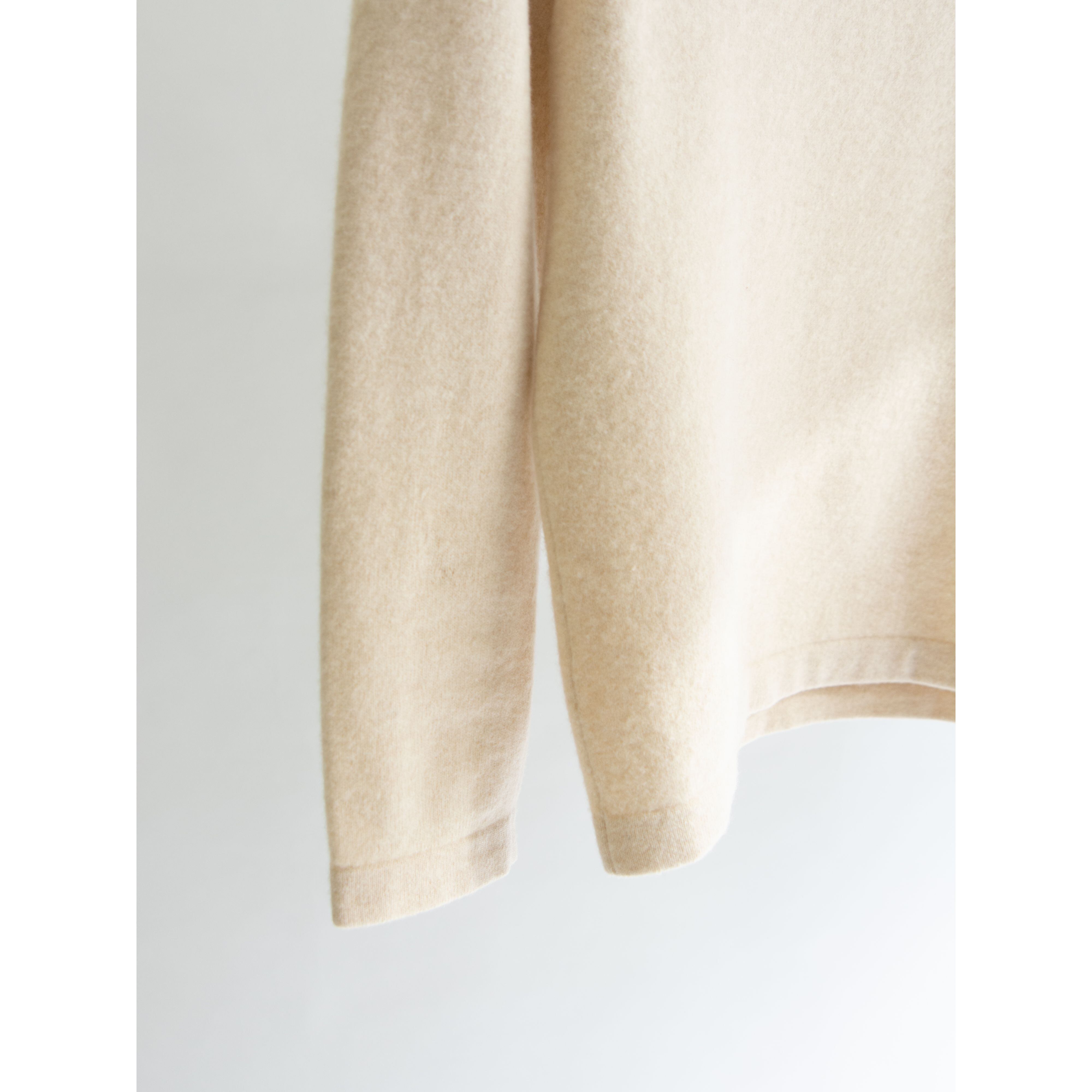 【Les Copains CLASSIC】Made in Italy wool-silk-cashmere crewneck sweater(レコパン イタリア製 ウールシルクカシミヤ クルーネックニットプルオーバー セーター)11d