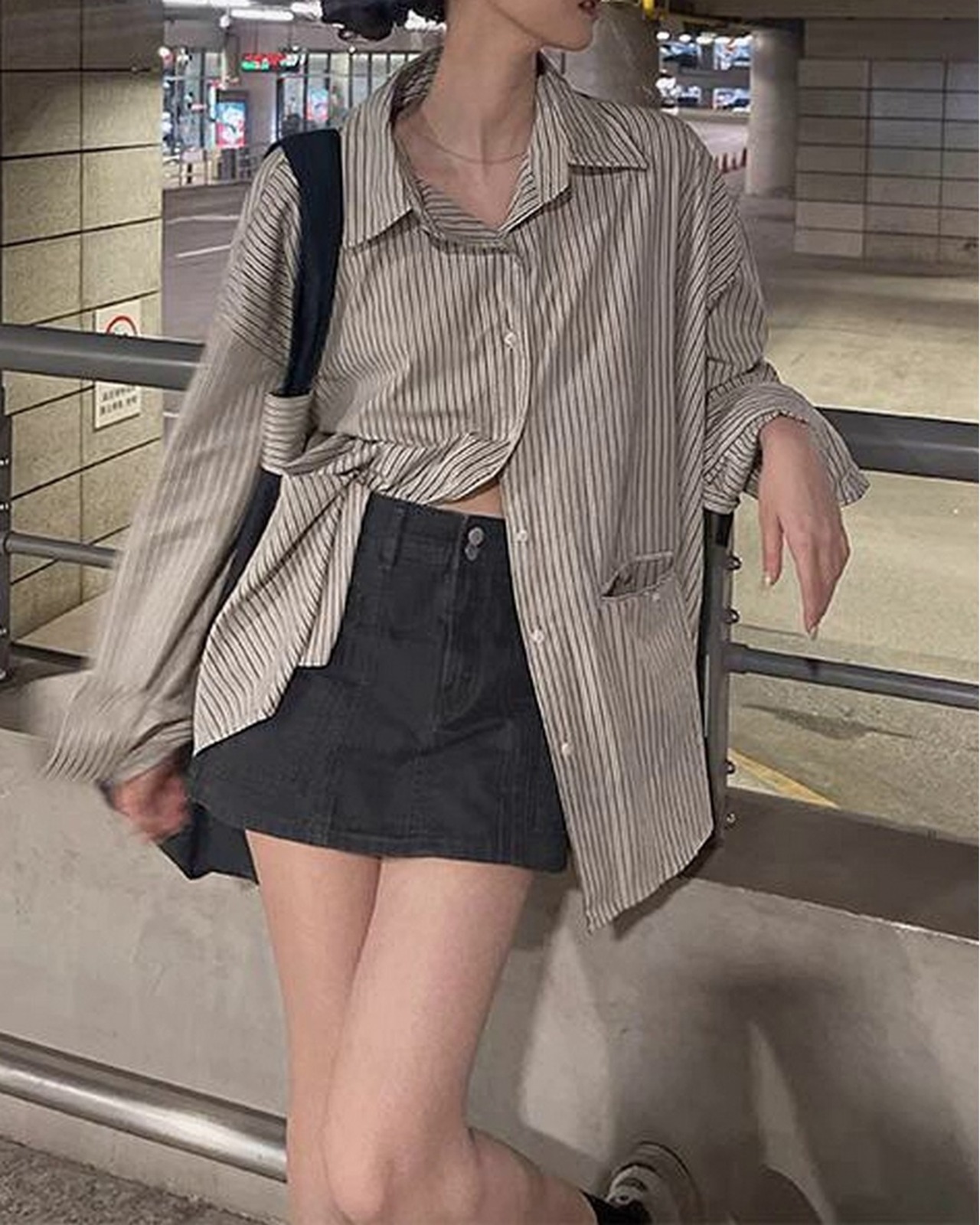 ロングスリーブストライプシャツ A0192 - 6