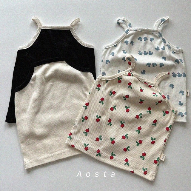 «予約»«Aosta» リブタンクトップ 4colors