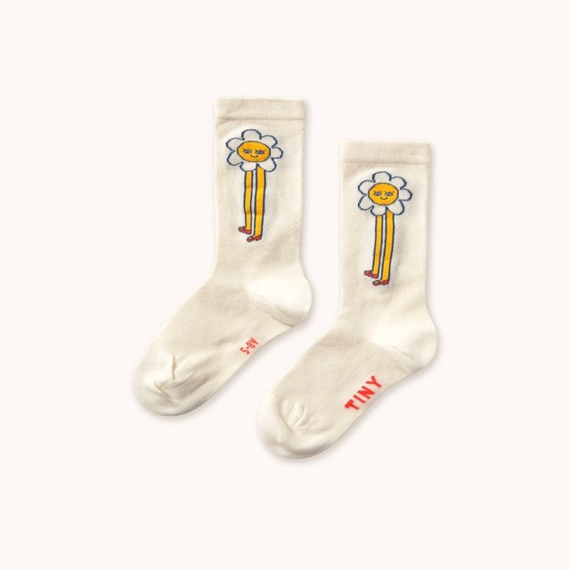 DAISIES MEDIUM HEIGHT SOCKS / TINY COTTONS