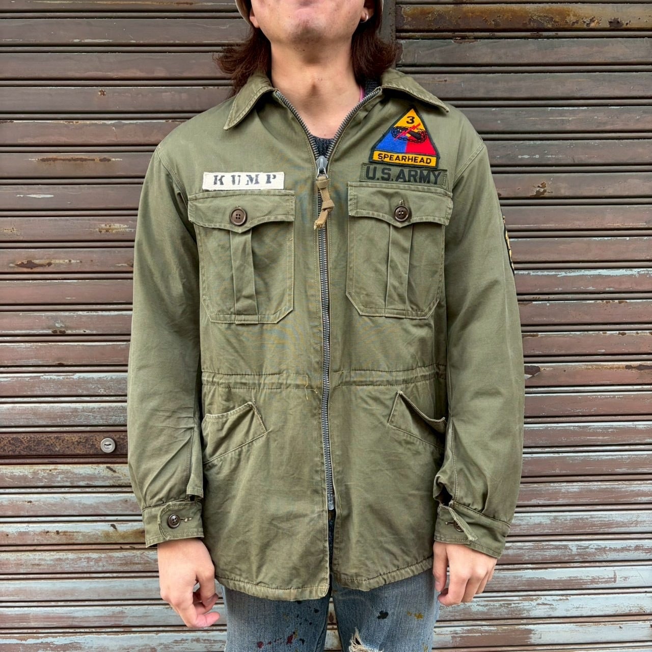 50s 米軍 実物 タンカースジャケット メカニックジャケット 第三機甲