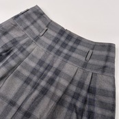 BURBERRY LONDON バーバリー ロンドン チェック柄 フレア スカート サイズ 38 /グレー系/台形 ミニスカート/三陽商会