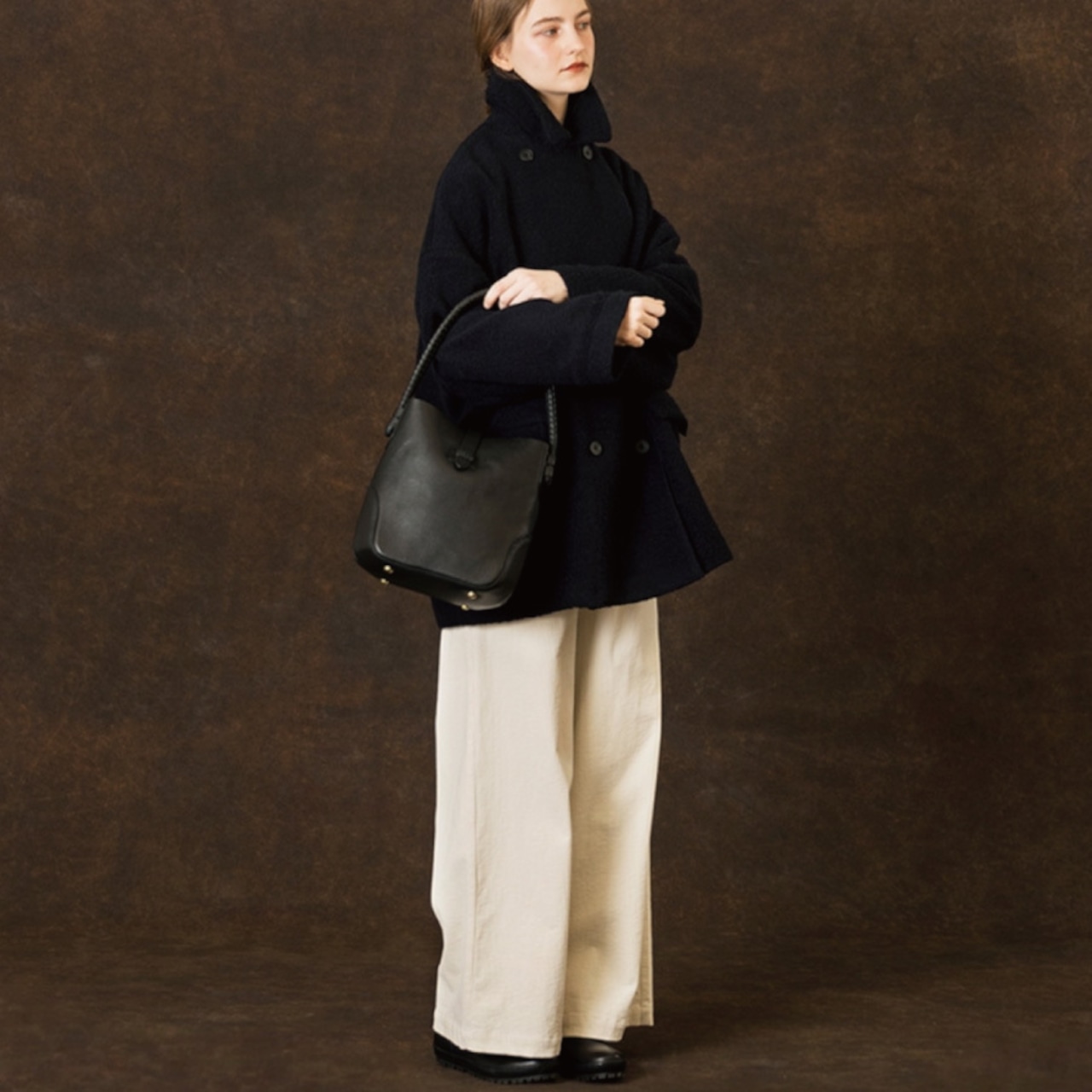 maison de soil(メゾンドソイル) ボアウール 軽量コート RECYCLE BOA WOOL DOUBLE OVER COAT