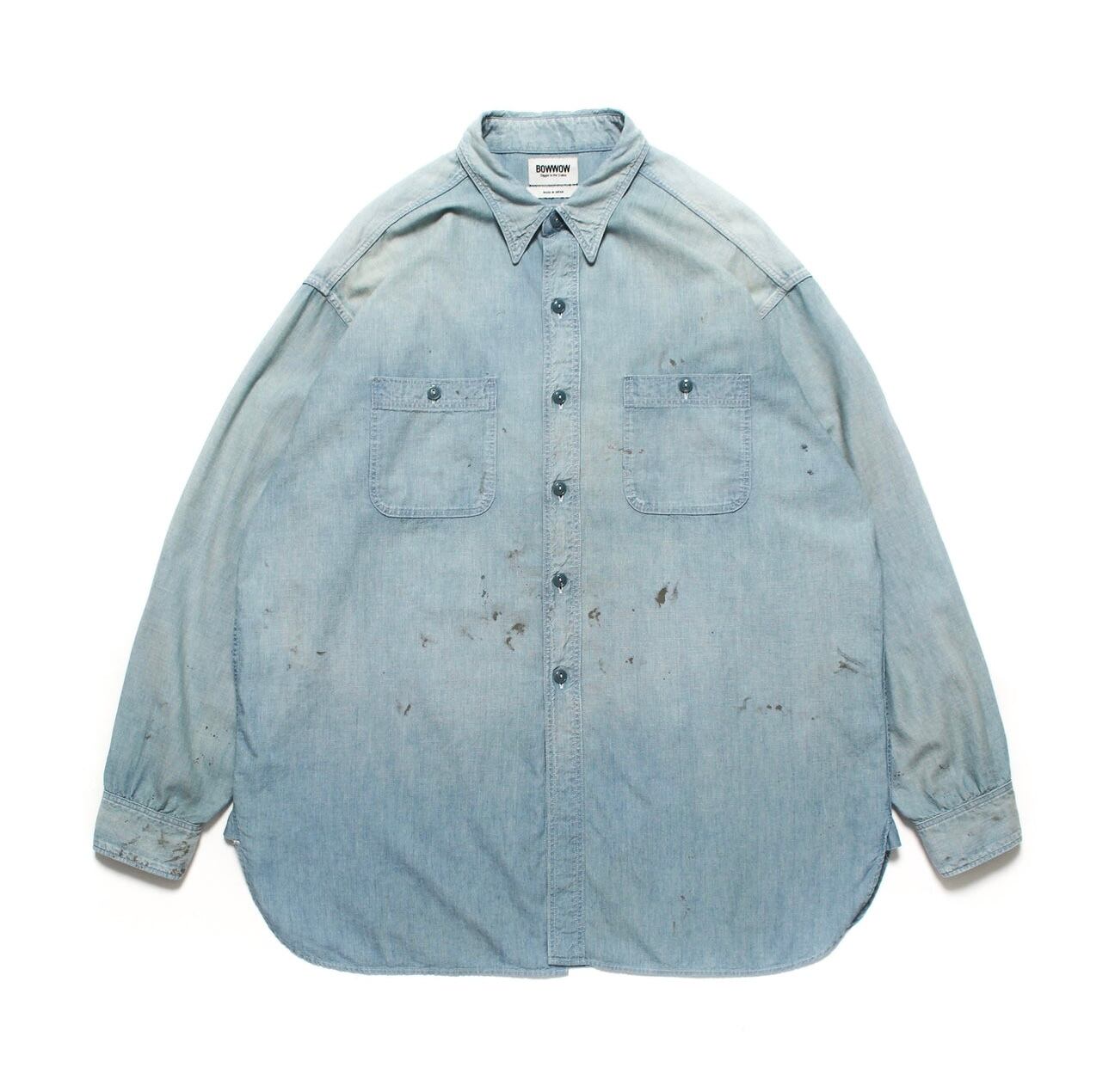 BOWWOW SKETCH ZOMBOO USN CHAMBRAY SHIRT AGED | BASE LINE