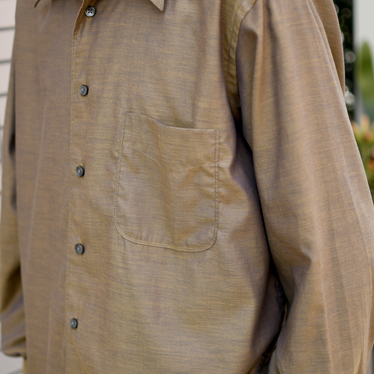 DEVRED iridescence dress shirt brown
