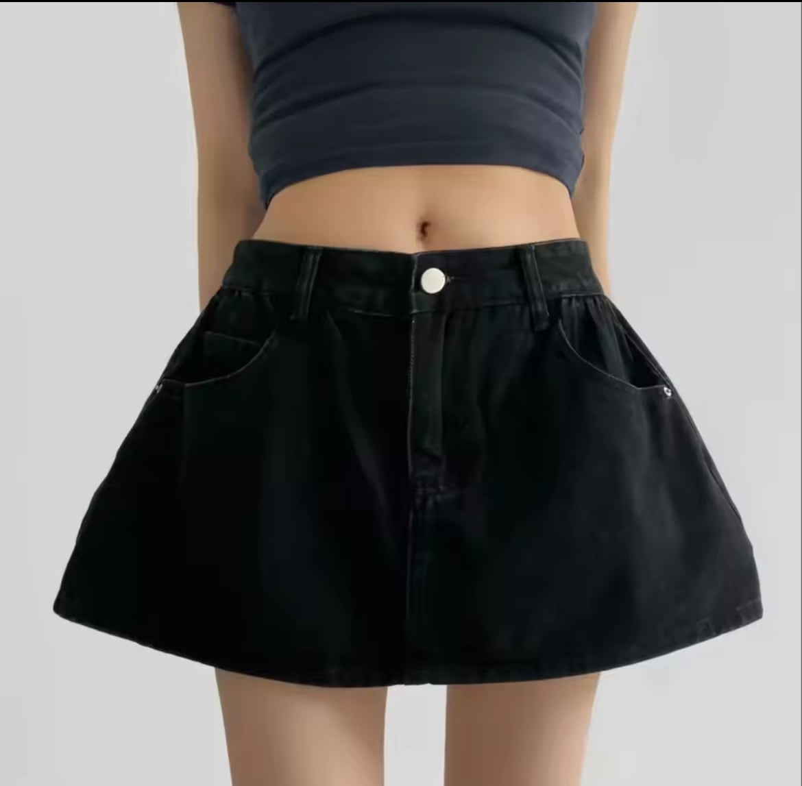 5色】Hight Waist A-Line Mini Skirt within Skort /ハイウエストA