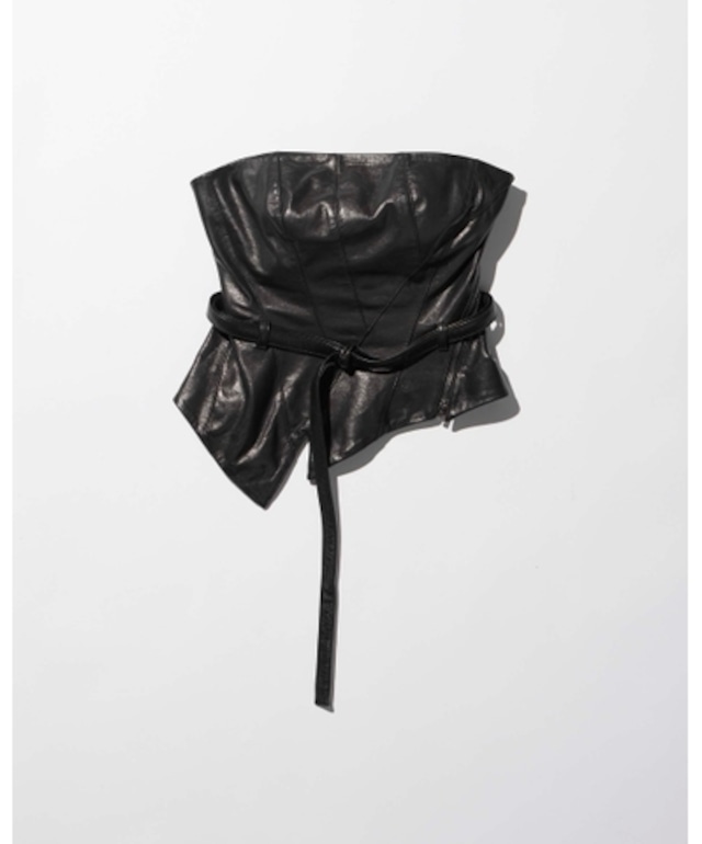 【25AW】MUKCYEN ムッシャン / leather tube top / チューブトップ