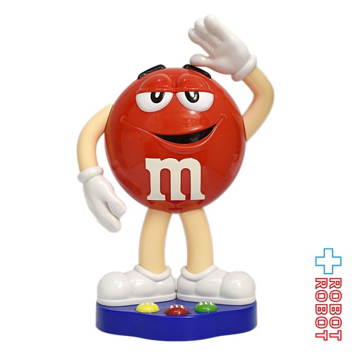 M&M's ディスペンサー レッド 台座付き エムアンドエムズ