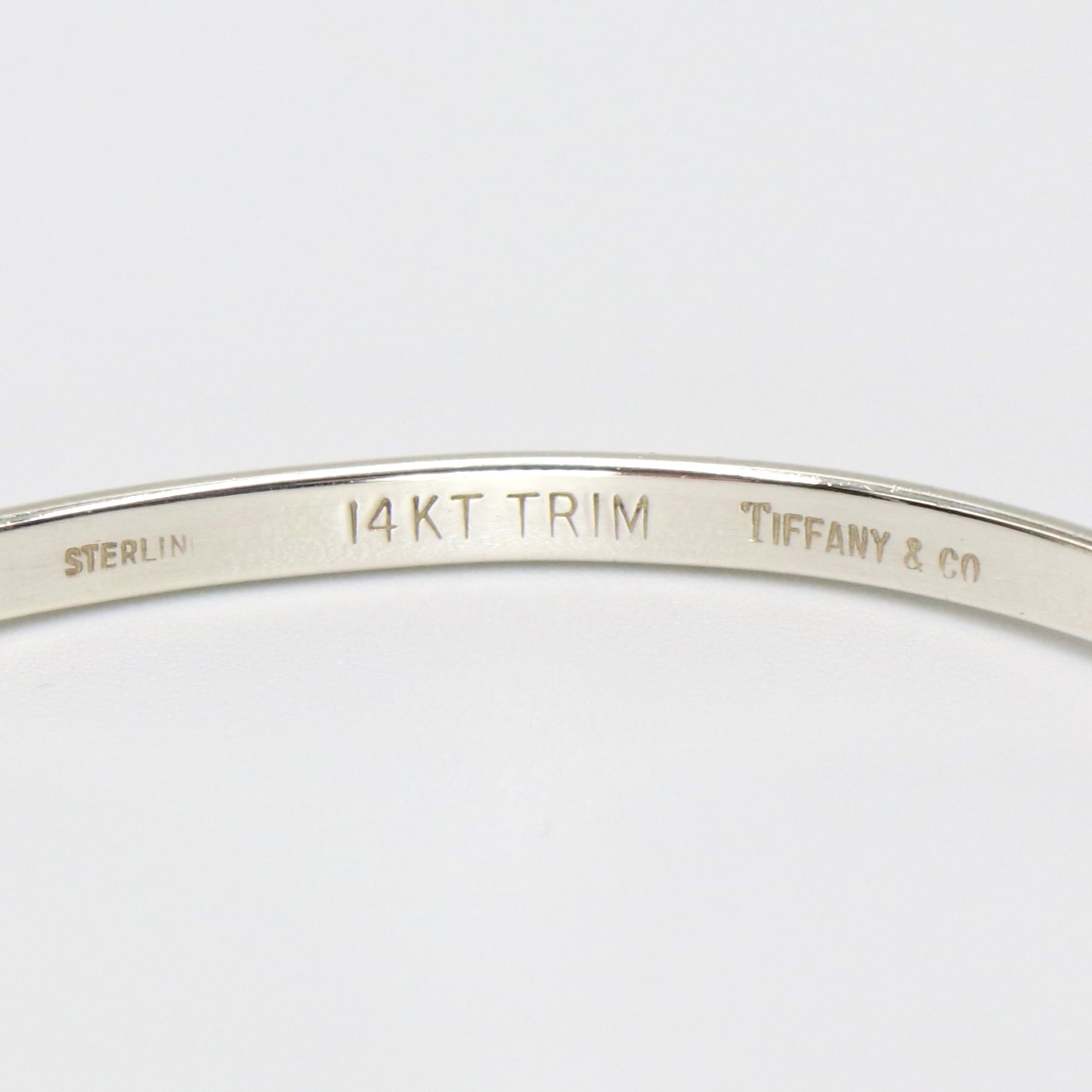 Tiffany&Co. フック & アイ バングル シルバー925 k18 ティファニー