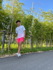 NUMBERX Short pants(ハーフパンツ) "PINK"