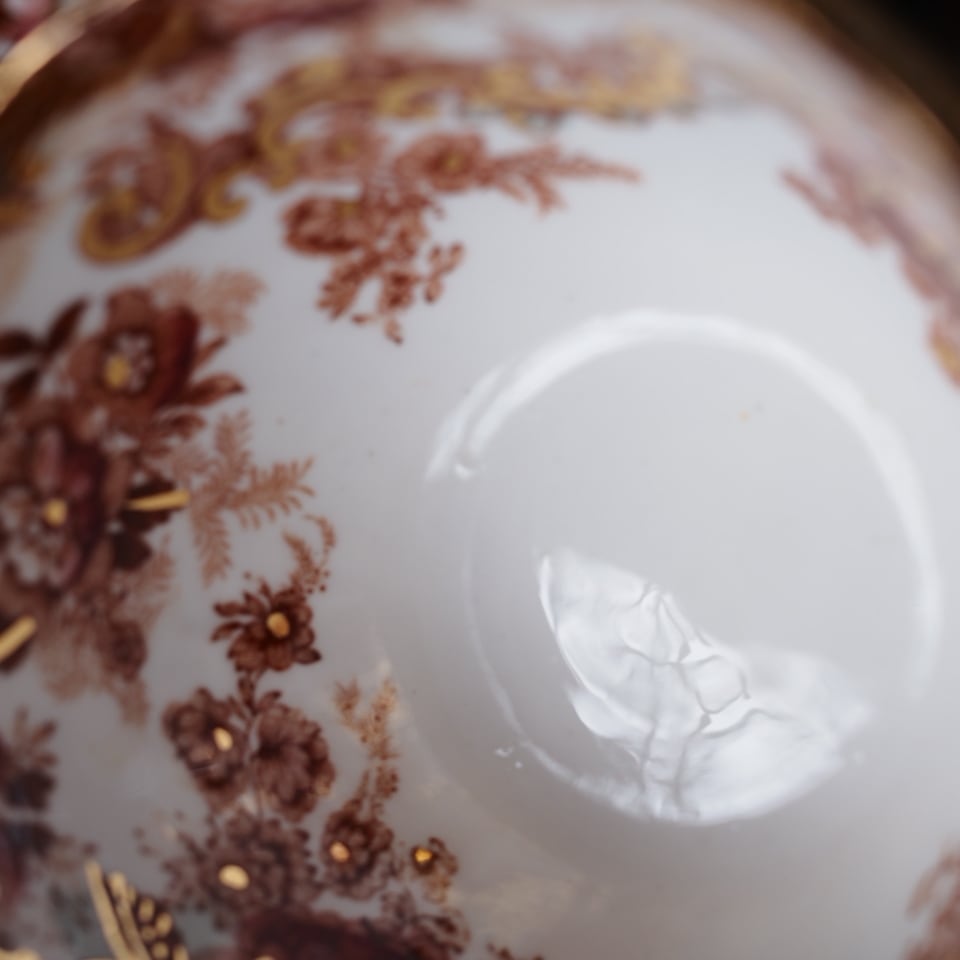 英国アンティーク サミュエルラドフォード イマリフラワー トリオA