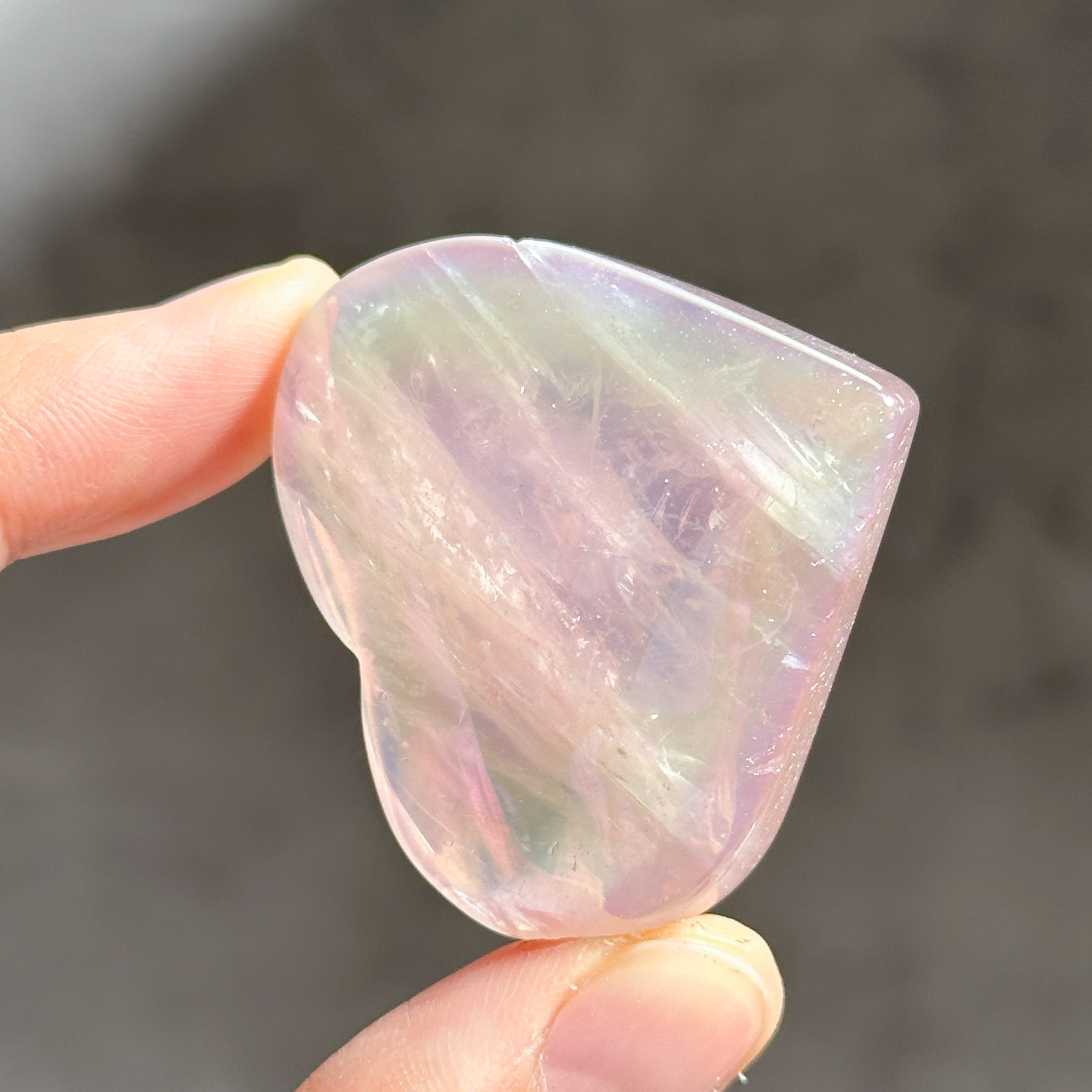 ♡エンジェルオーラローズクォーツ ハート81♡ Angel Aura Rose Quartz