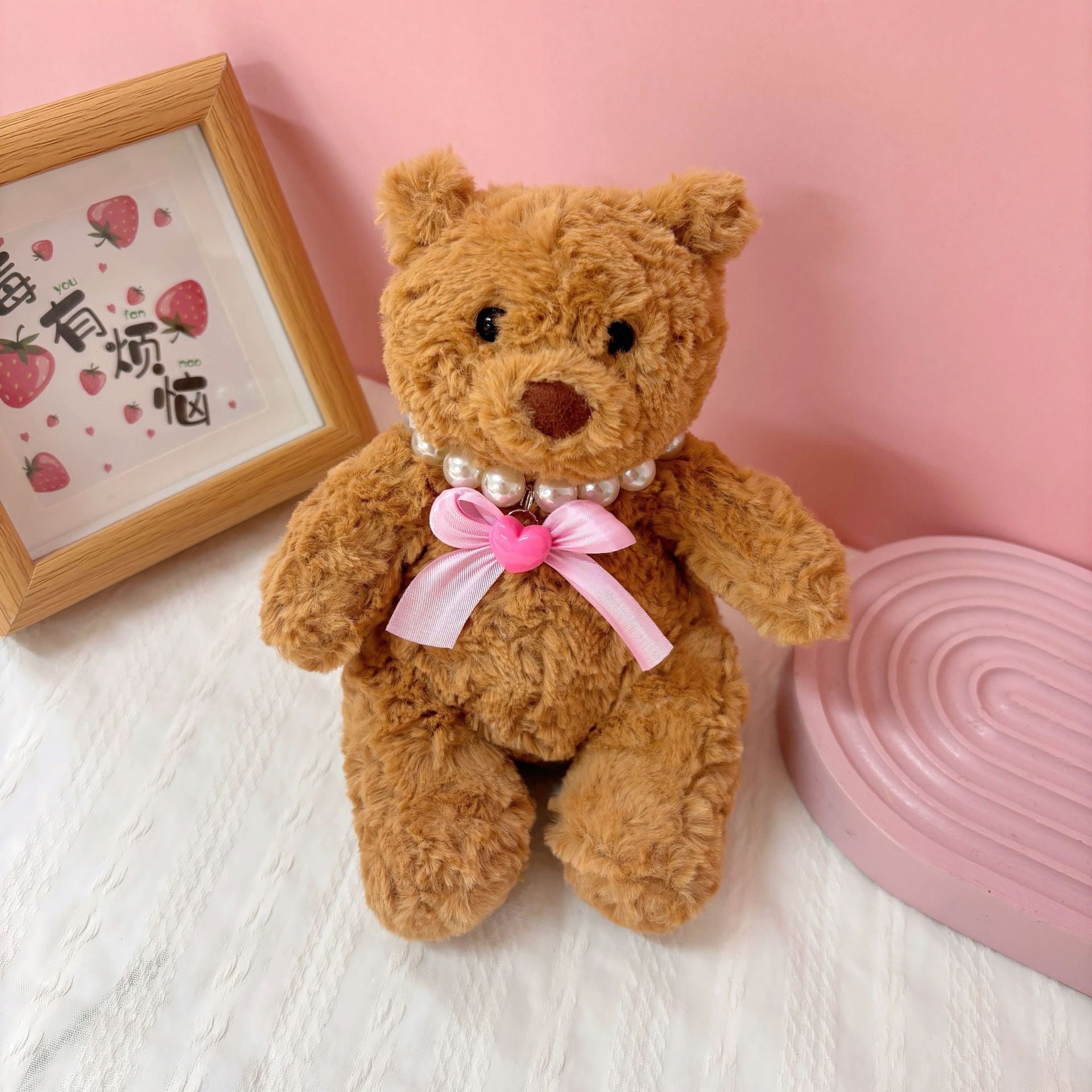 Labubu 1-4世代/8-20cmぬいぐるみ用 パールネックレス かわいい リボン