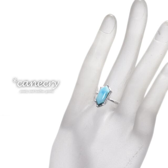 ラリマーのリング | 天然石ジュエリーの Canecry