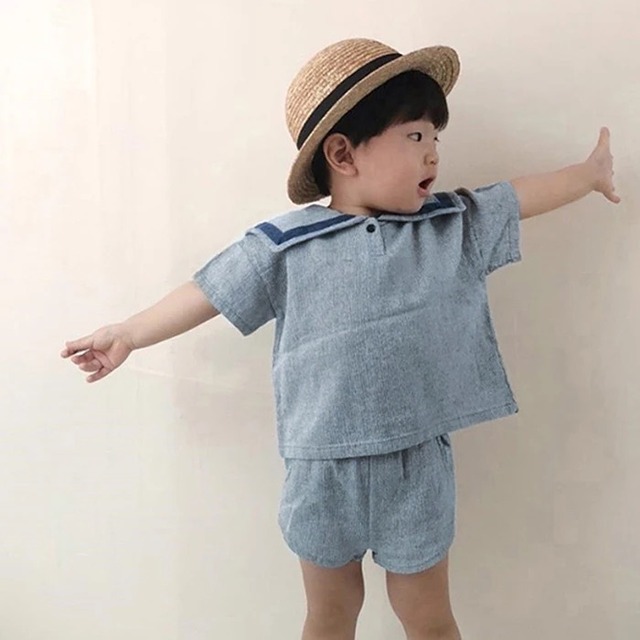 【取寄】英国風でワンランク上の夏の定番セーラーセットアップ