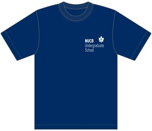 名古屋商科大学 T-shirts with logo（Royal Navy）