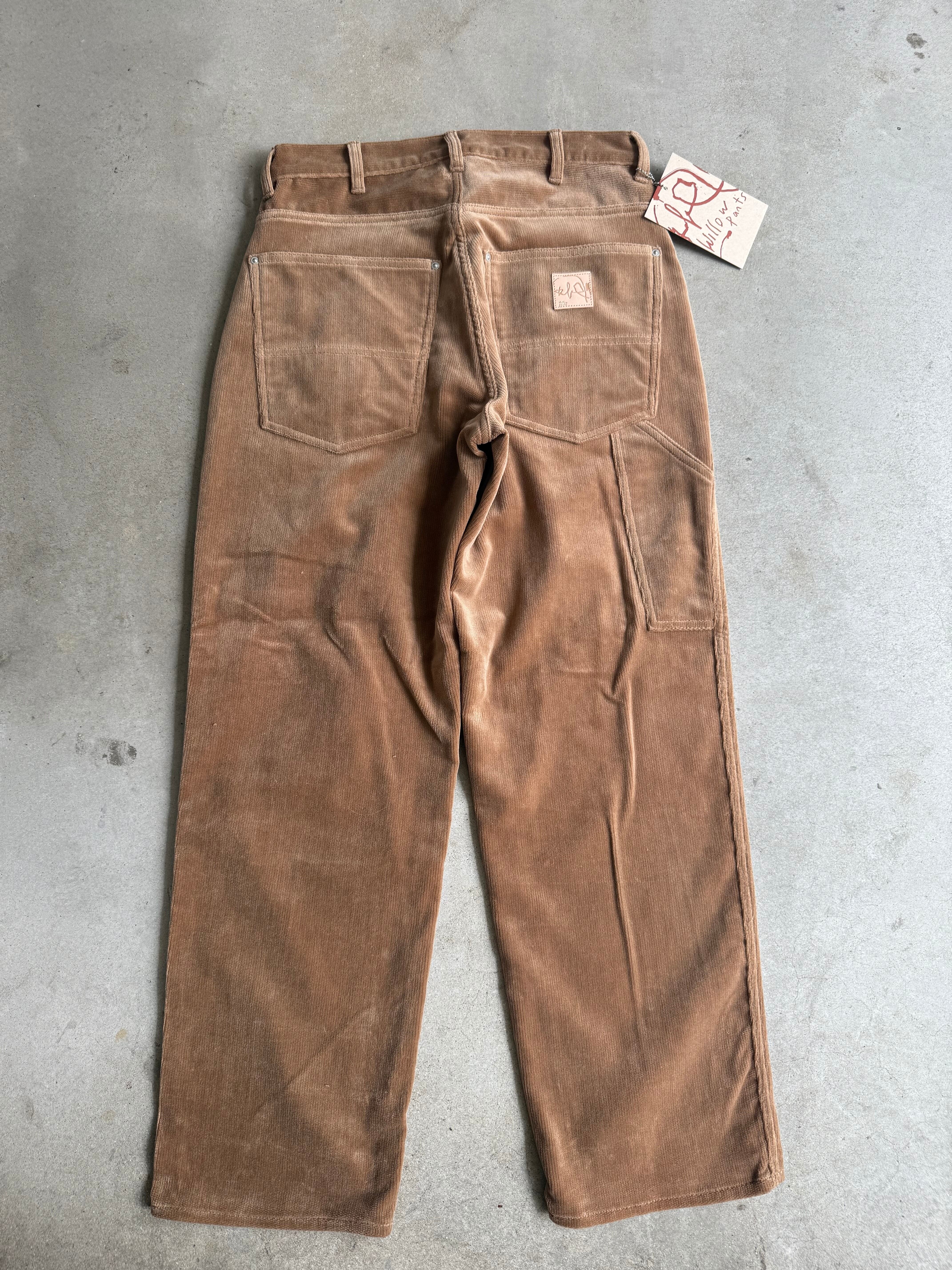 Willow Pants「P-035 DEAD STOCK FABRIC Pants BEIGE- CORDUROY