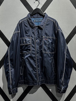 【X vintage】"Reversible" Denim × Nylon Loose Jacket