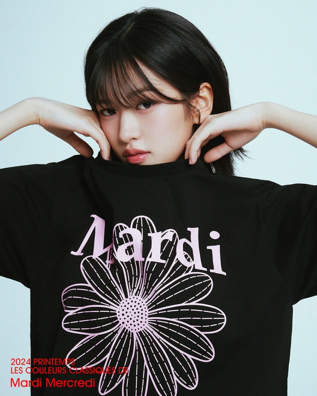 ☆IVE アンユジン X Mardi Mercredi コラボ！！TSHIRT FLOWERMARDI