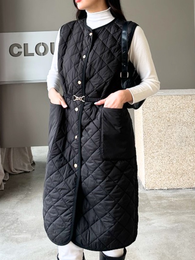 Quilted Sleeveless Coat
