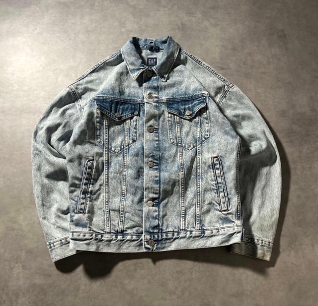 y2k 00s GAP デニム ジャケット ケミカルウォッシュ 古着