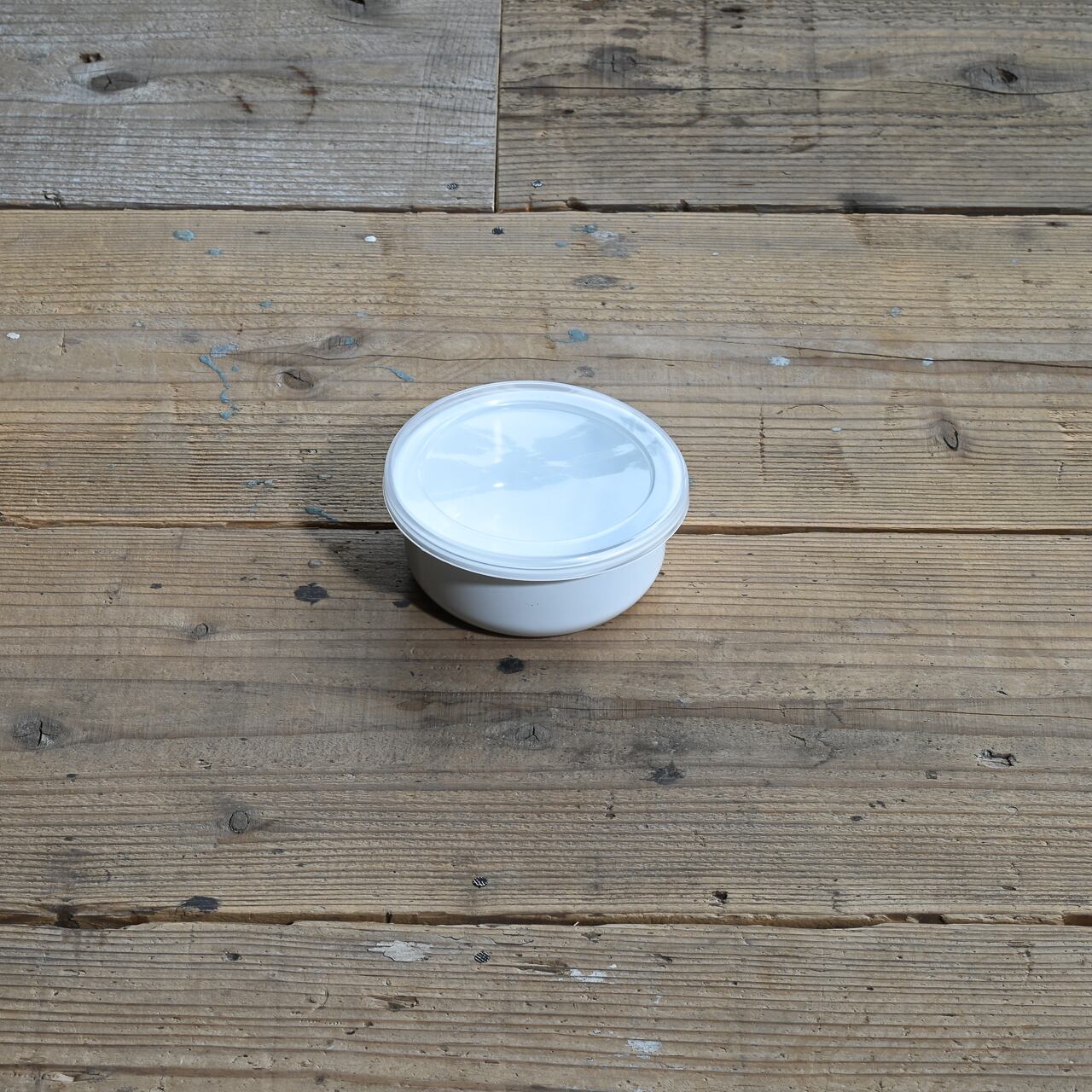 琺瑯の保存容器（蓋付）/白》ラウンド 10cm| 野田琺瑯 | a.278 for