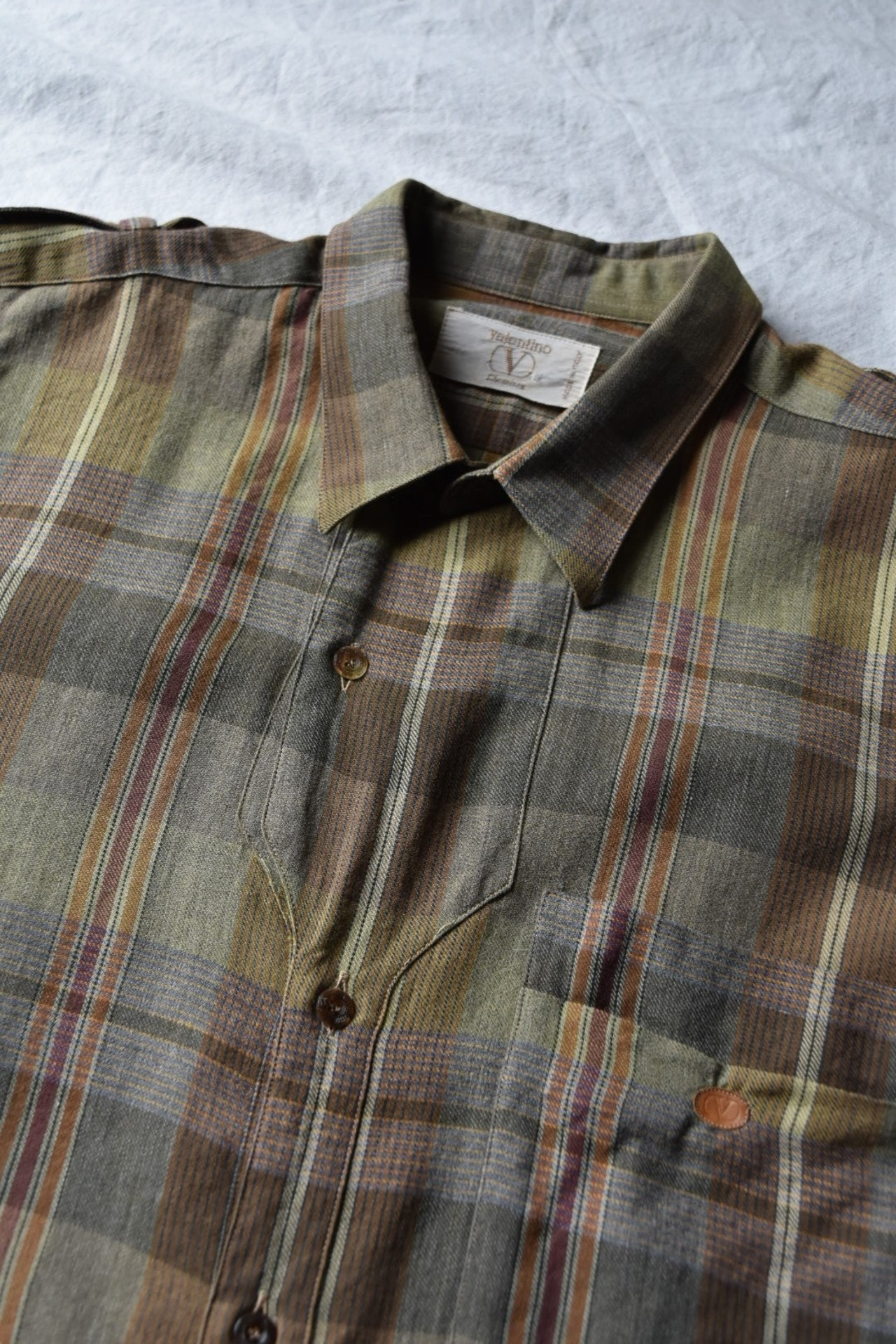 “VALENTINO” Check patterned shirt