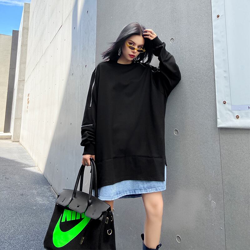 セーター オータムウィンタールーズトップス Tシャツ ロング 秋物 冬物 ステッチ ラブタオタオダレンハウス14819409767