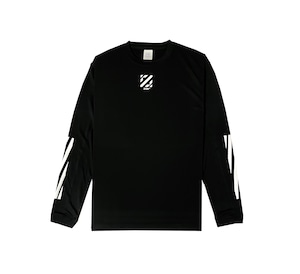 【 ZION 】Z LINE L/S TEE BLACK プラクティスウェア