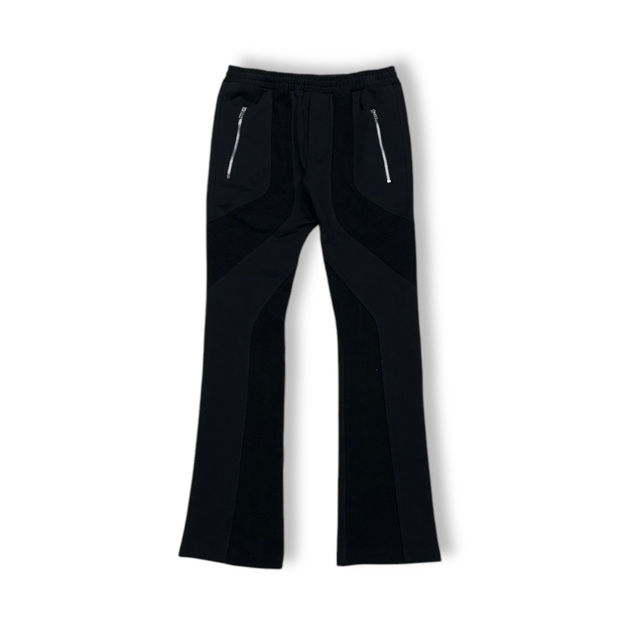 GROUTURE / curved sweat pants black