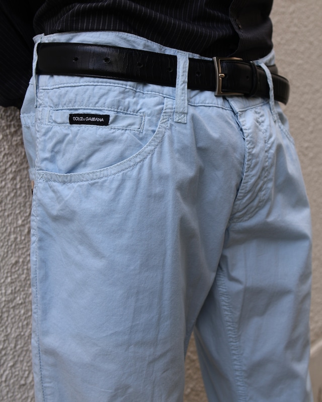 【DOLCE&GABBANA】coloring slim fit trousers