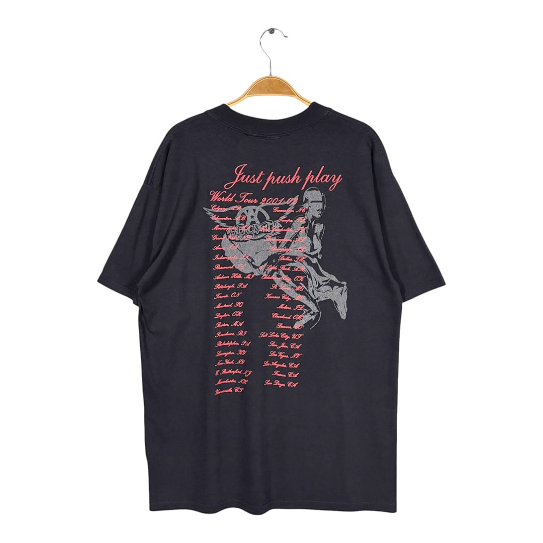 00s エアロスミス 空山基 ヴィンテージ Tシャツ ブラックライト