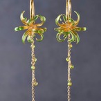 打ち上げ花火 －Spider lily－ | Japanese Fireworks & Red Spider Lily Earrings