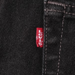 極美品 34×30 USA 00年 Levi’s 505 サルファー ブラック デニムパンツ
