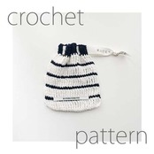 [Pattern] 三巻長編みのミニ巾着