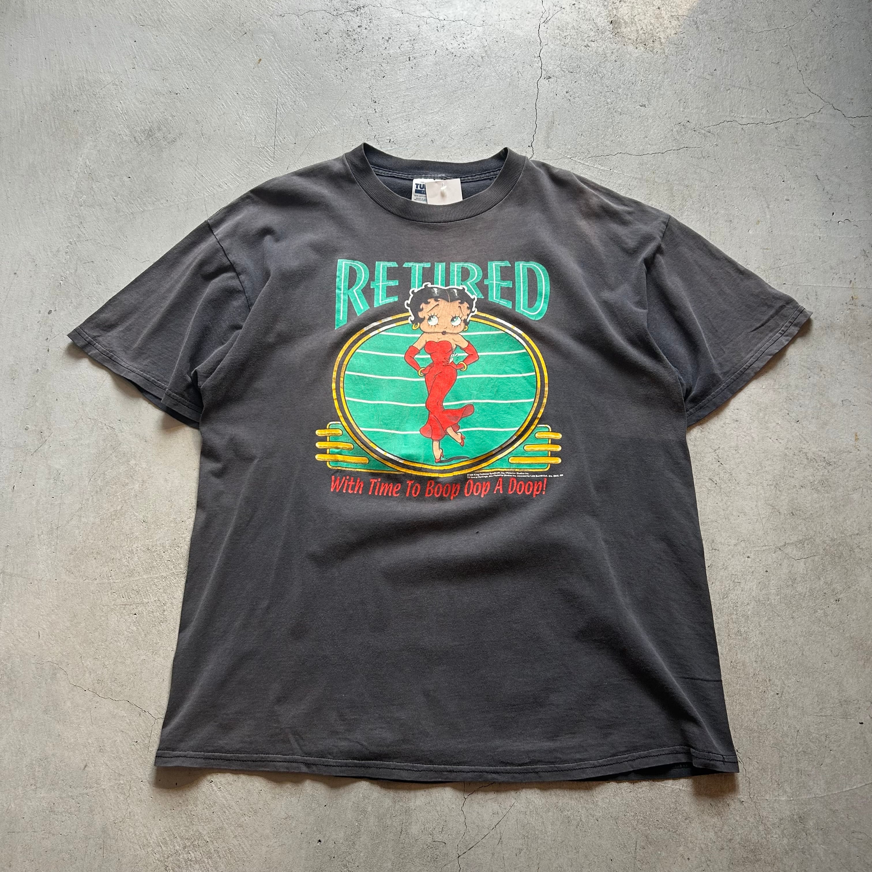 Beutiful Fade!! 1990s Betty Boop T-shirt