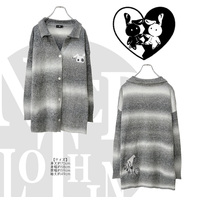 全刺繍LIGHT KNIT CARDIGAN