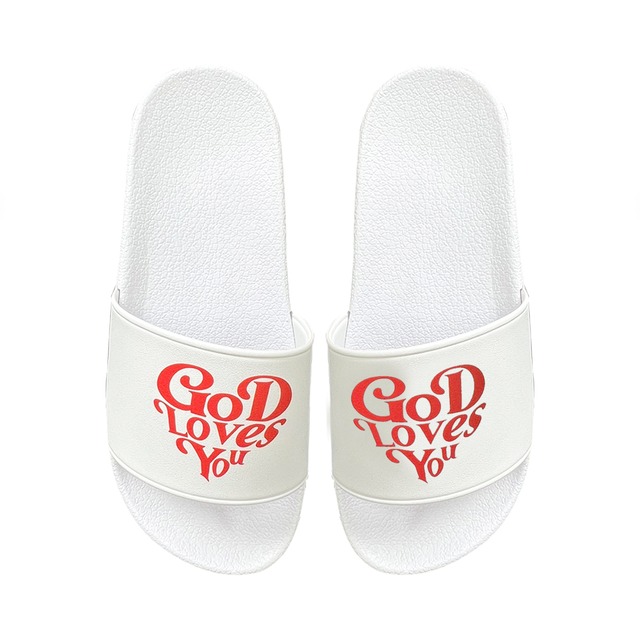 GOD LOVES YOU Shower Sandals