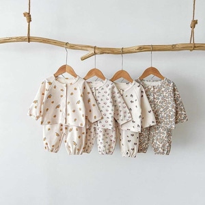 【秋作】ヨーロッパ風ワッフルカジュアルセットアップ　全4種類