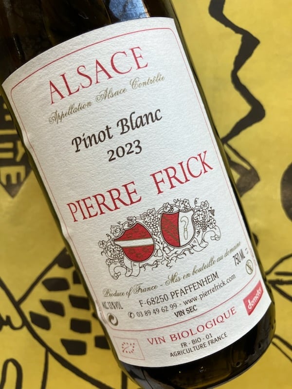 ピノ・ブラン　2023　ピエール・フリック　白ワイン