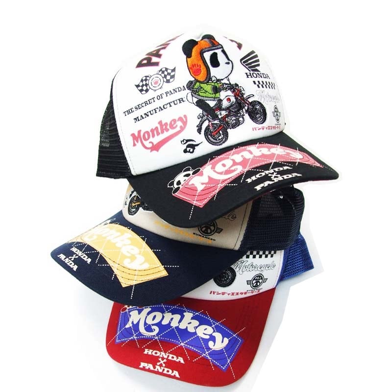 グルービインハイ　バイカーキャップ HONDA×パンディエスタ モンキー125 バイカーキャップ PANDIESTA×ホンダ